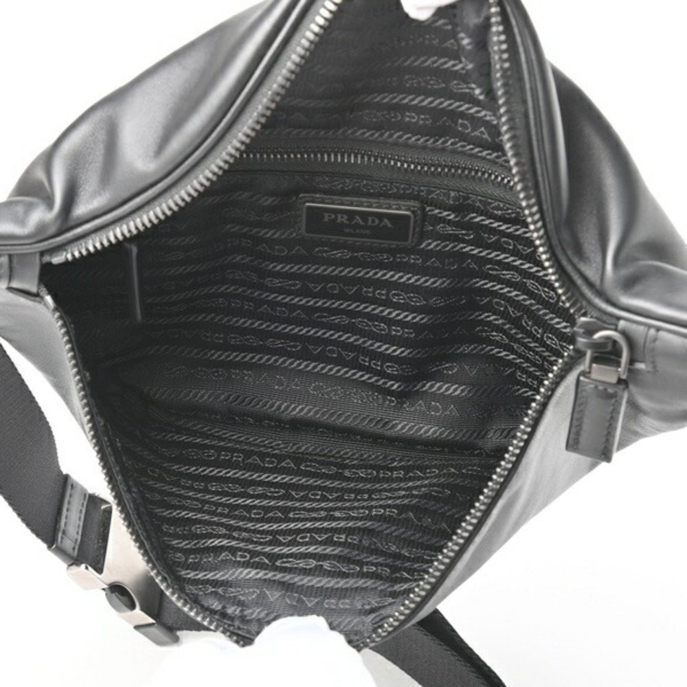 PRADA Body Bag Belt 2VL033 Leather Black S-155468 - Picture 8 of 10